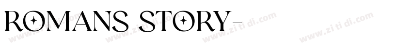 Romans Story字体转换